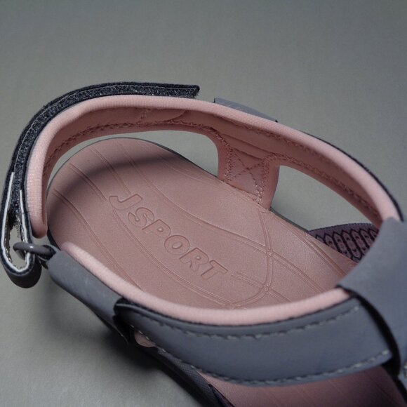 JSport by Jambu Size 6 M KAIA Grey / Pink Geometric Sandals New Women's Shoes - Picture 14 of 16